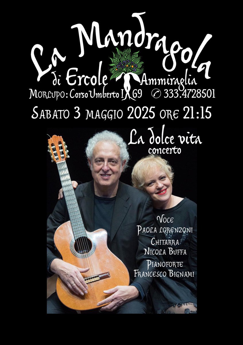 metateatro's tweet photo. 🗓️Stagione Teatrale 🎟assisti ai
prossimi🎵Concerti 🎭Spettacoli
🌱 LaMandragola di Ercole Ammiraglia 
🌆 Morlupo: Corso Umberto I, 69
🌍 https://t.co/ral0i18bcn
📲 https://t.co/yUefBHZeiN https://t.co/1cGtJQuBKH