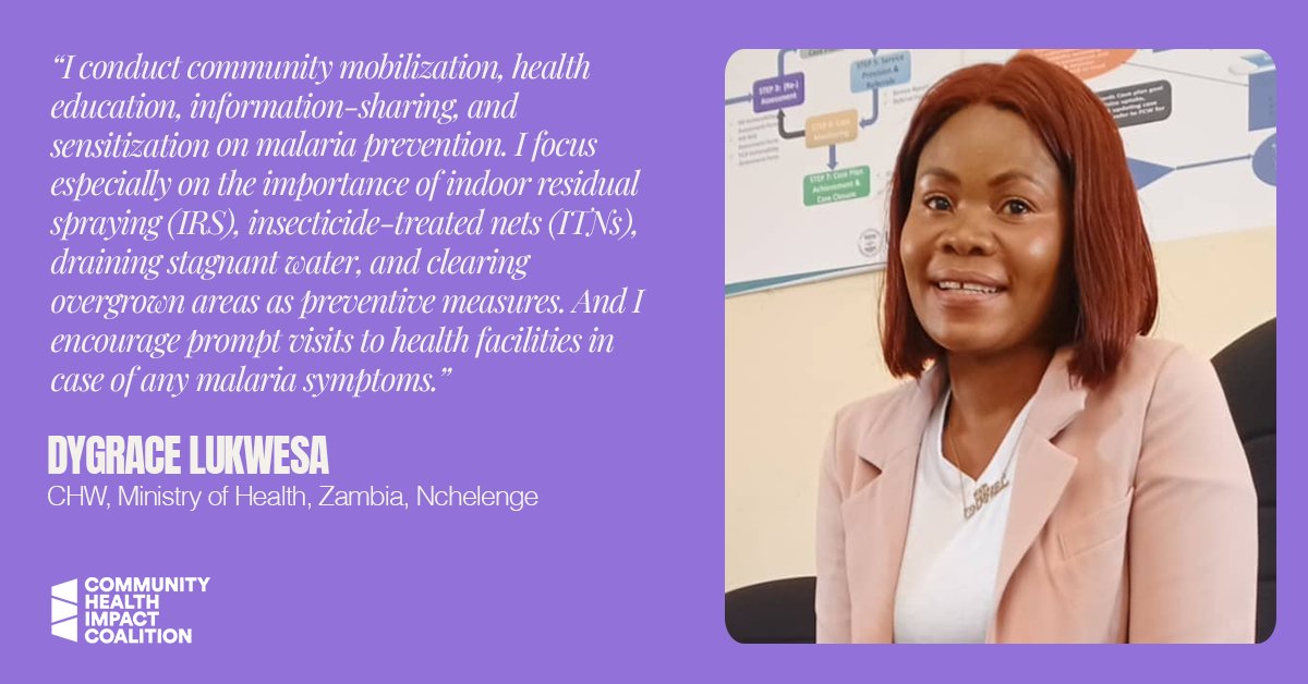 join_chic's tweet photo. In many countries, CHWs like Dygrace already address up to 50% of the malaria burden — despite being unpaid, and undersupplied.

If we're serious about ending malaria, we must start by ensuring CHWs on the frontline are suitably salaried, skilled, supervised and supplied. https://t.co/8BLJSIaQuk
