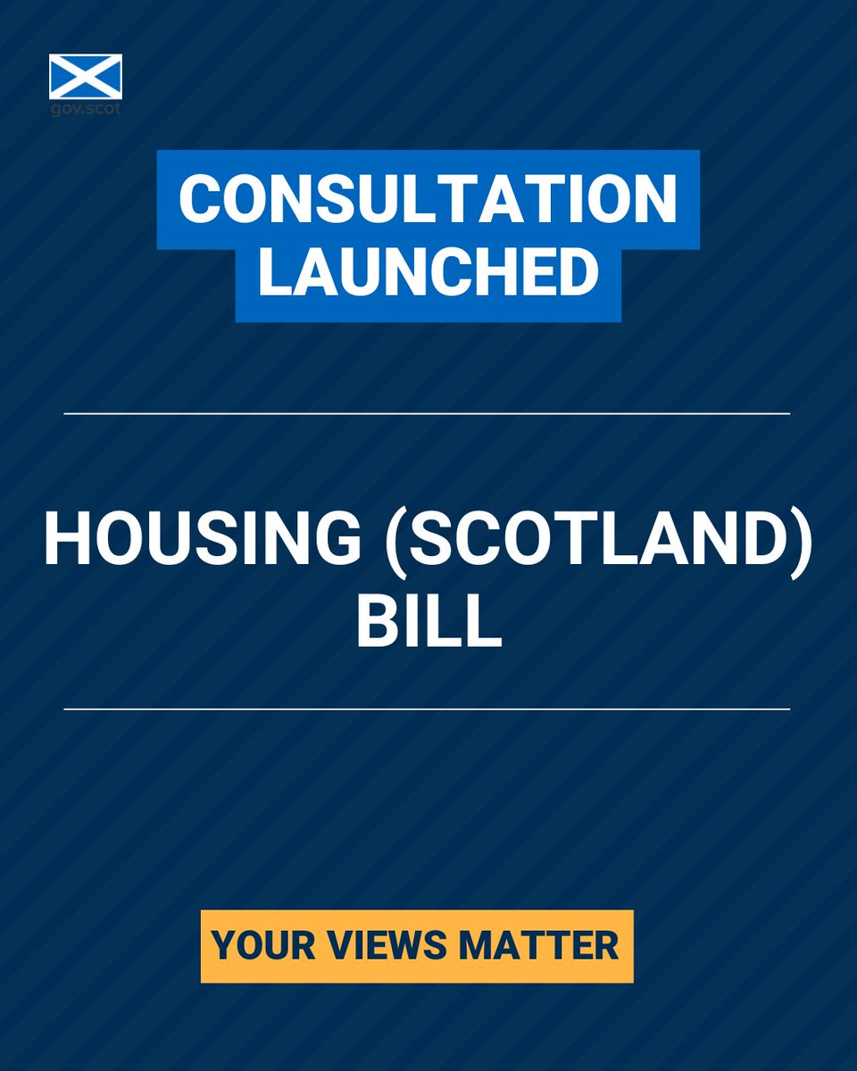 New consultation!

The 'Housing (Scotland) Bill' consultation was published 23 April.

Find out more and respond to this consultation on Citizen Space: consult.gov.scot/local-governme…

<a href="/scotgov/">Scottish Government</a> 
<a href="/ScotGovFairer/">Scot Gov Fairer</a>