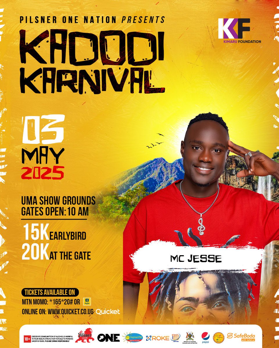 McJesseUg's tweet photo. Next Weekend On Saturday, See You'll Family At UmaShow Grounds for the Kadodi karnival...
Let's Unit As One And Celebrate Together🔥,,,,, Get Your Early bird Ticket at 15k by Dailing *165 *20#
#kadodikarnival2025 #inunitywethrive https://t.co/gvfvkm9im7