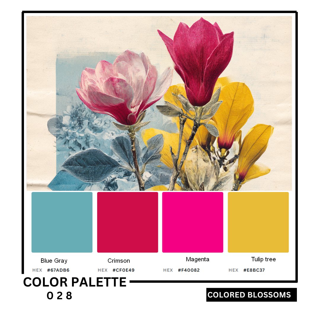 FOulhiou's tweet photo. 🎨 Friday Palette Drop
Here’s your weekly color boost to spark joy & ideas 🌈
🖌️No prompt, just the palette. Use them your way: painting, collage, photo… anything goes!
📌Tag it #cp28 so we can all enjoy & share.
💬Be kind, cheer on others, and get inspired.
🌟Have fun & see you in the colors!
Go wild!