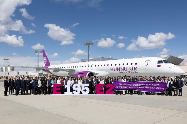 aeradvise's tweet photo. Another great result to 2025 for the Aeradvise teams.

Just weeks after receiving our Embraer E195-E2 approval,  we are delighted to have supported the new aircraft delivery of an Embraer E195-E2 to Hunnu Air on behalf of Azorra, one of our longstanding customers.

Hunnu Air have now become the first Mongolian operator of the E195-E2, which is the latest version of the Embraer E-Jet family.

Aeradvise managed the maintenance between OEM delivery in San Jose Dos Campos, Brazil, and delegation to the Mongolia Civil Aviation Authority (MCAA). Aeradvise is extremely proud to be able to play key roles in new aircraft deliveries throughout the globe. Highlighting our expertise in regional aircraft, we look forward to working further with our colleagues at Azzora.

If you have any similar requirements, just contact us anytime at sales@aeradvise.com