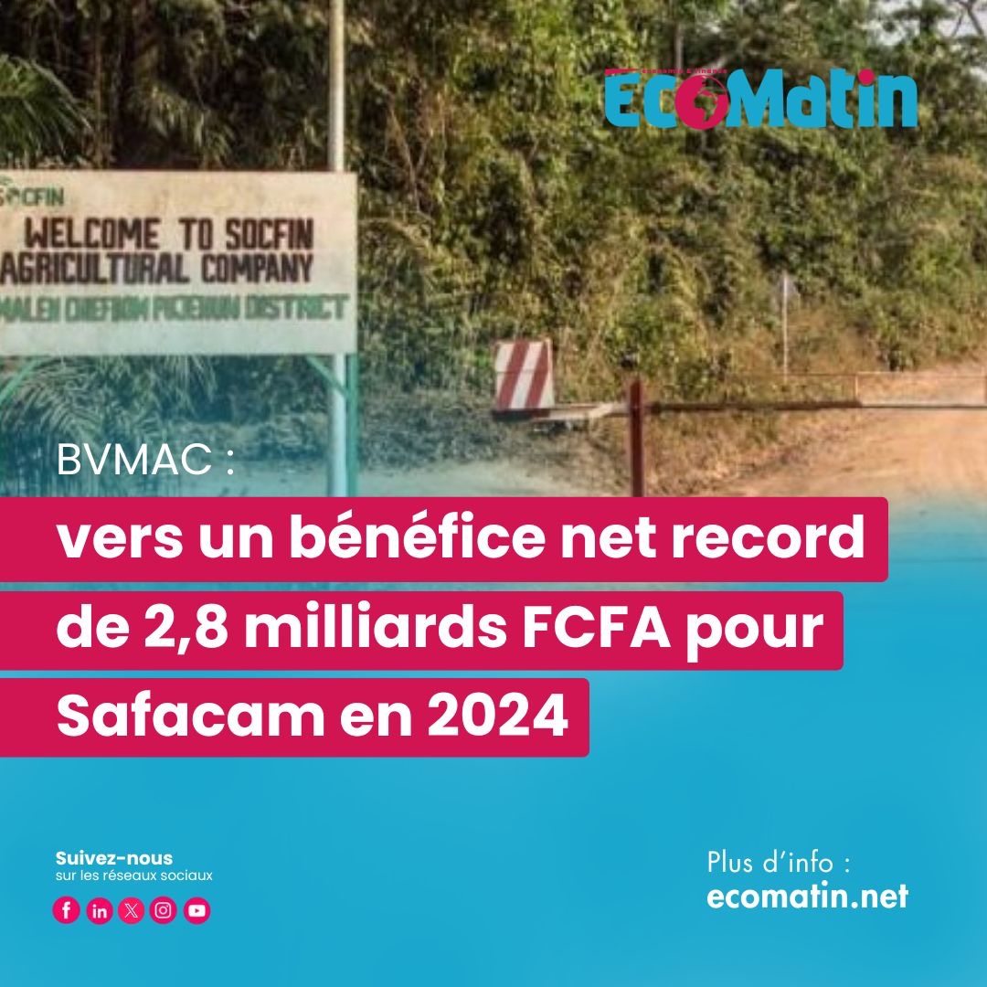 EcoMatin_CMR's tweet photo. #Safacam surprend le marché en 2024 avec un bénéfice net de 2,8 milliards FCFA, dopé par des hausses de production et de prix sur le #caoutchouc et l’huile de palme, après un exercice 2023 en berne. Une bonne nouvelle pour les investisseurs boursiers.
Plus d’info : https://t.co/AxJJwkBtKw