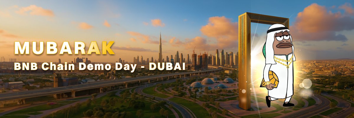 mubarak_cto's tweet photo. 🌟 We have a date in the UAE! 🇦🇪  
MUBARAK - BNB Chain Demo Day in Dubai, where top ideas and the future of blockchain converge!
#BnbChainGreatAgain #DubaiVibes #MubarakEvent