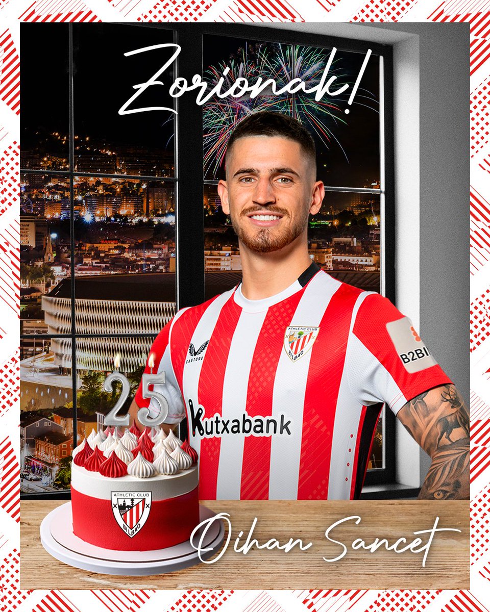 🥳 ¡Oihan Sancet cumple 2⃣5⃣ años hoy! 

Zorionak, <a href="/oihan_15/">Oihan Sancet</a>!! 

#AthleticClub 🦁