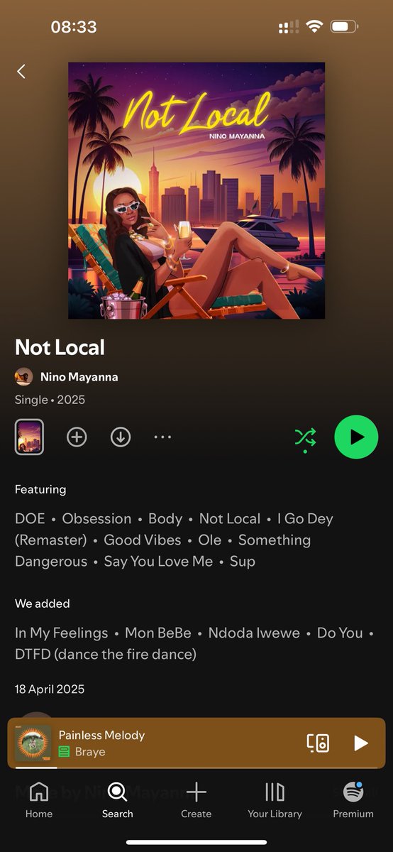 ninomayanna's tweet photo. Yes “Not Local” has dropped. Stream me with love guys ❤️ https://t.co/oxMxS0GMmc