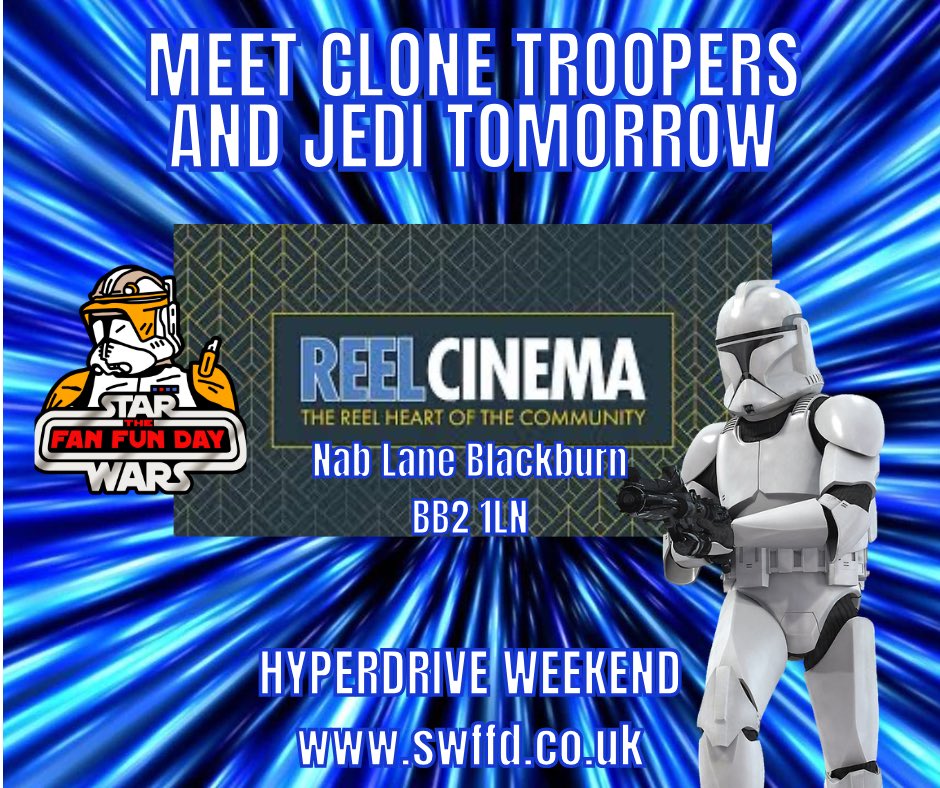 swffd (@swffd) on Twitter photo Head to <a href="/ReelCinemasUK/">REEL Cinemas</a> BLACKBURN to watch Revenge Of The Sith on the big screen and meet Jedi knights and clone troopers! Head to <a href="/ReelCinemasUK/">REEL Cinemas</a> BLACKBURN to watch Revenge Of The Sith on the big screen and meet Jedi knights and clone troopers!