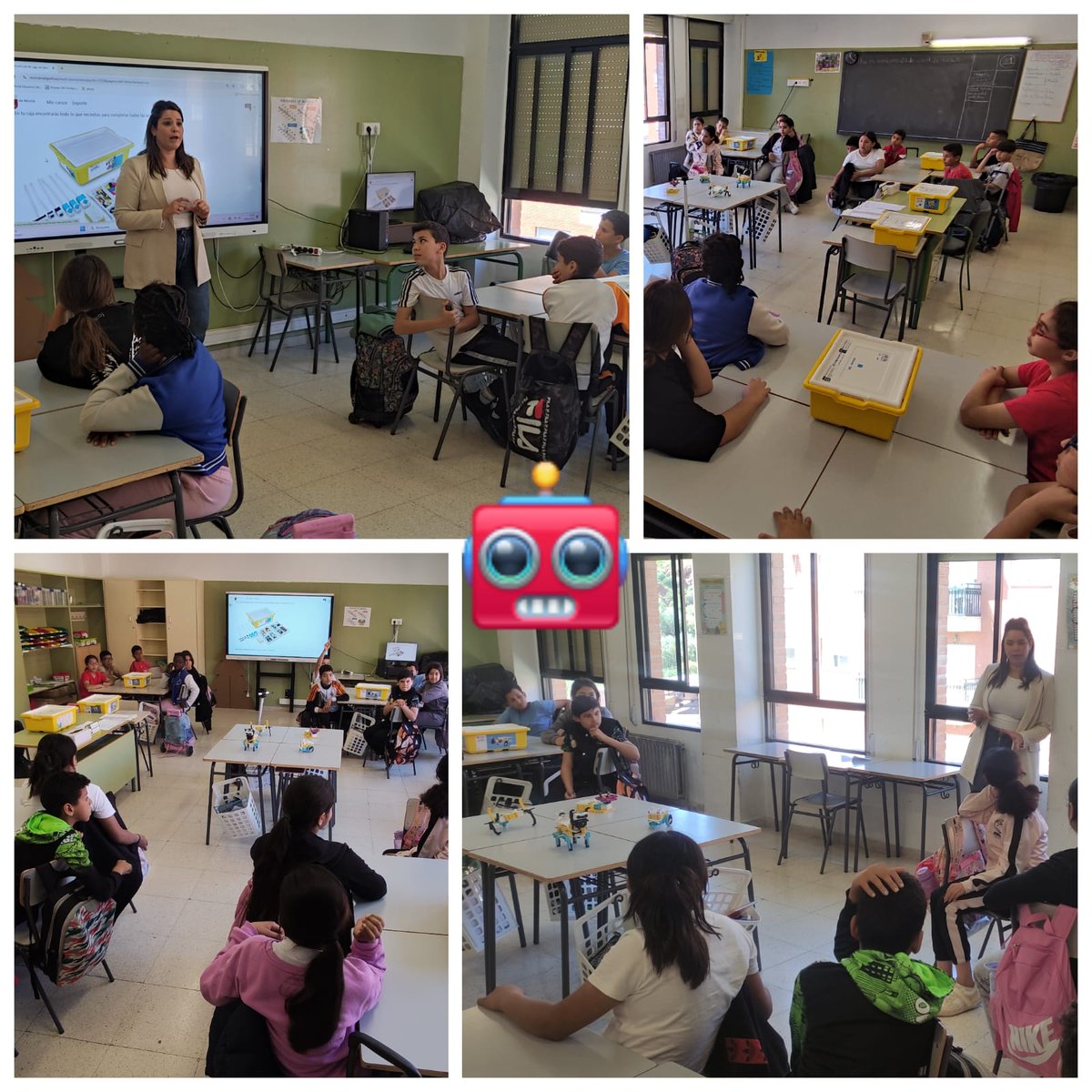 CEIP_SANCRIS's tweet photo. Continuamos con las sesiones de #CódigoEscuela 4.0.
Nos visita la Auxiliar del programa de @Educarm desarrollando #SDA con #LegoSpikePrime en 5️⃣° de Primaria.
Avanzando con el pensamiento computacional 🤖 activamente 👌
#SomosSanCris
#SomosTribu https://t.co/xdFEGErkhh
