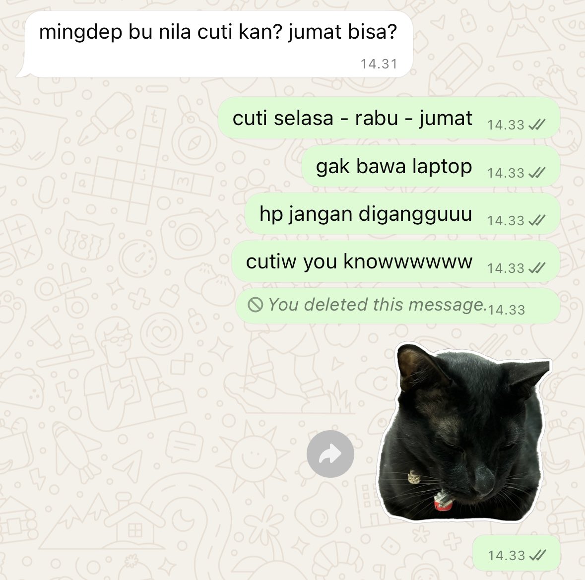purwadhani's tweet photo. aslinya sih bawa laptop, cuman kan saya cutiiiii… https://t.co/MjAvsY6R92