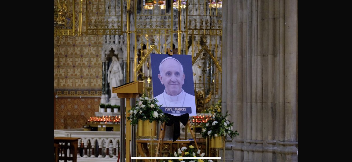 CatholicBishops's tweet image. Pictures from the Memorial Mass for Pope Francis RIP that was celebrated by @ArchbishopEamon Martin in St Patrick’s Cathedral #Armagh.

Please pray for the happy repose of the soul of Pope Francis 🙏

Ar dheis Dé go raibh a hanam dílis.