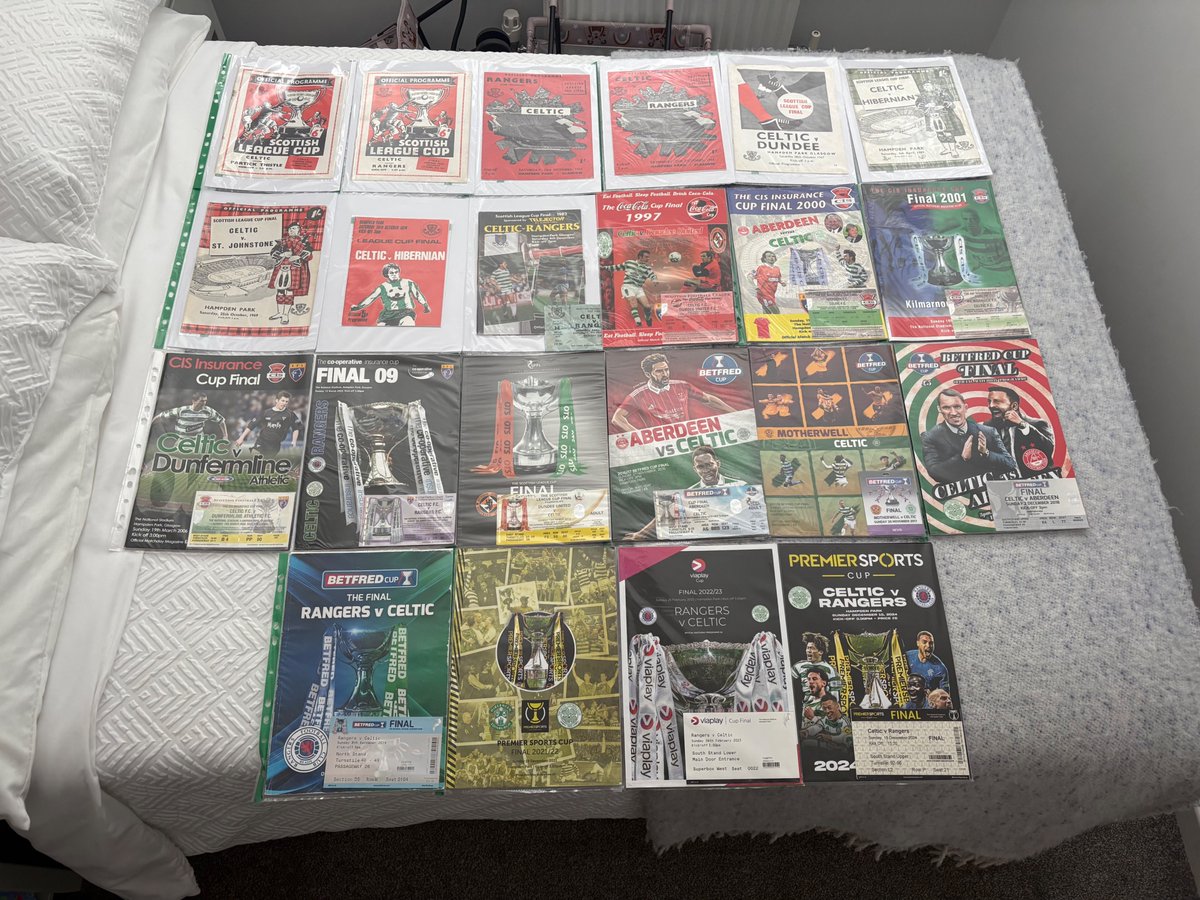 Peter Marshall (@pmarsh226) on Twitter photo Wee update on my (in my lifetime) winning Cup Final Programme (&ticket) Collection Project. 15 months in.
only got 1 to getโฆ.SC 1954 v Aberdeen
<a href="/Boola_vogue/">Matt Corr</a> <a href="/PaulJohnDykes/">Paul John Dykes</a> <a href="/TonyGreen67/">TG67</a> <a href="/AndrewH_CelticU/">Andrew H Smith</a> Wee update on my (in my lifetime) winning Cup Final Programme (&ticket) Collection Project. 15 months in.
only got 1 to getโฆ.SC 1954 v Aberdeen
<a href="/Boola_vogue/">Matt Corr</a> <a href="/PaulJohnDykes/">Paul John Dykes</a> <a href="/TonyGreen67/">TG67</a> <a href="/AndrewH_CelticU/">Andrew H Smith</a>