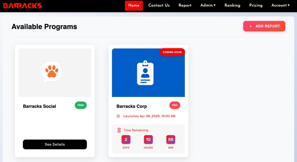 BarracksArmy's tweet image. And we&apos;re back🚀 

The Platform + FREE &quot;Barracks Social&quot; WarZone are live after the AWS hiccup!

Used the time for some quick UI upgrades too! ✨ 
Let us know what you think of the new look when you redeploy:
beta.barracks.army

#BarracksArmy #infosec #CyberSecurityTraining