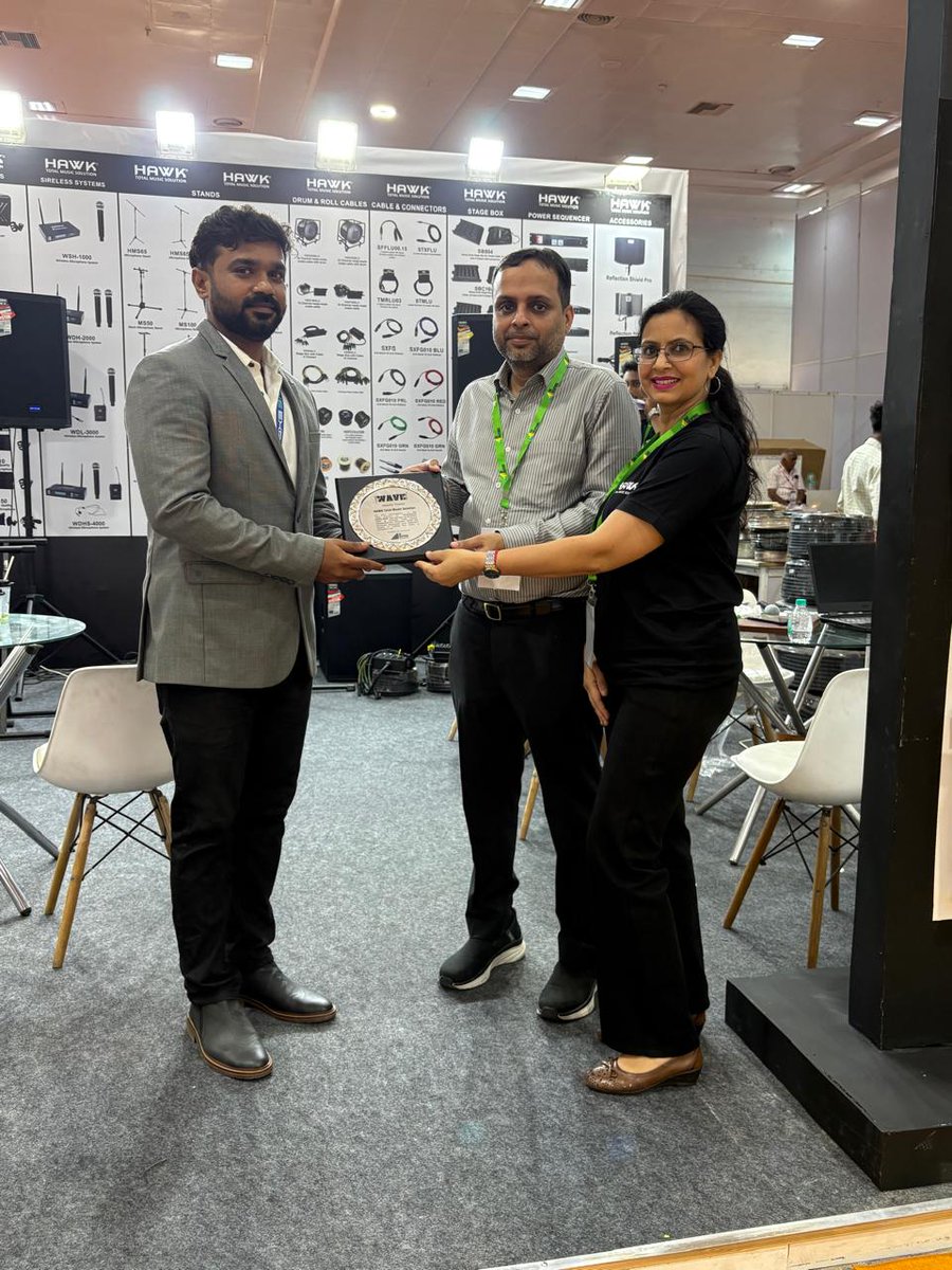 HawkProducts's tweet image. A glimpse of Hawk&apos;s entire product range at Prowave Expo, Chennai Trade Centre. (1/1) 

#hawktotalmusicsolution #hawkproducts #rangeofproduct