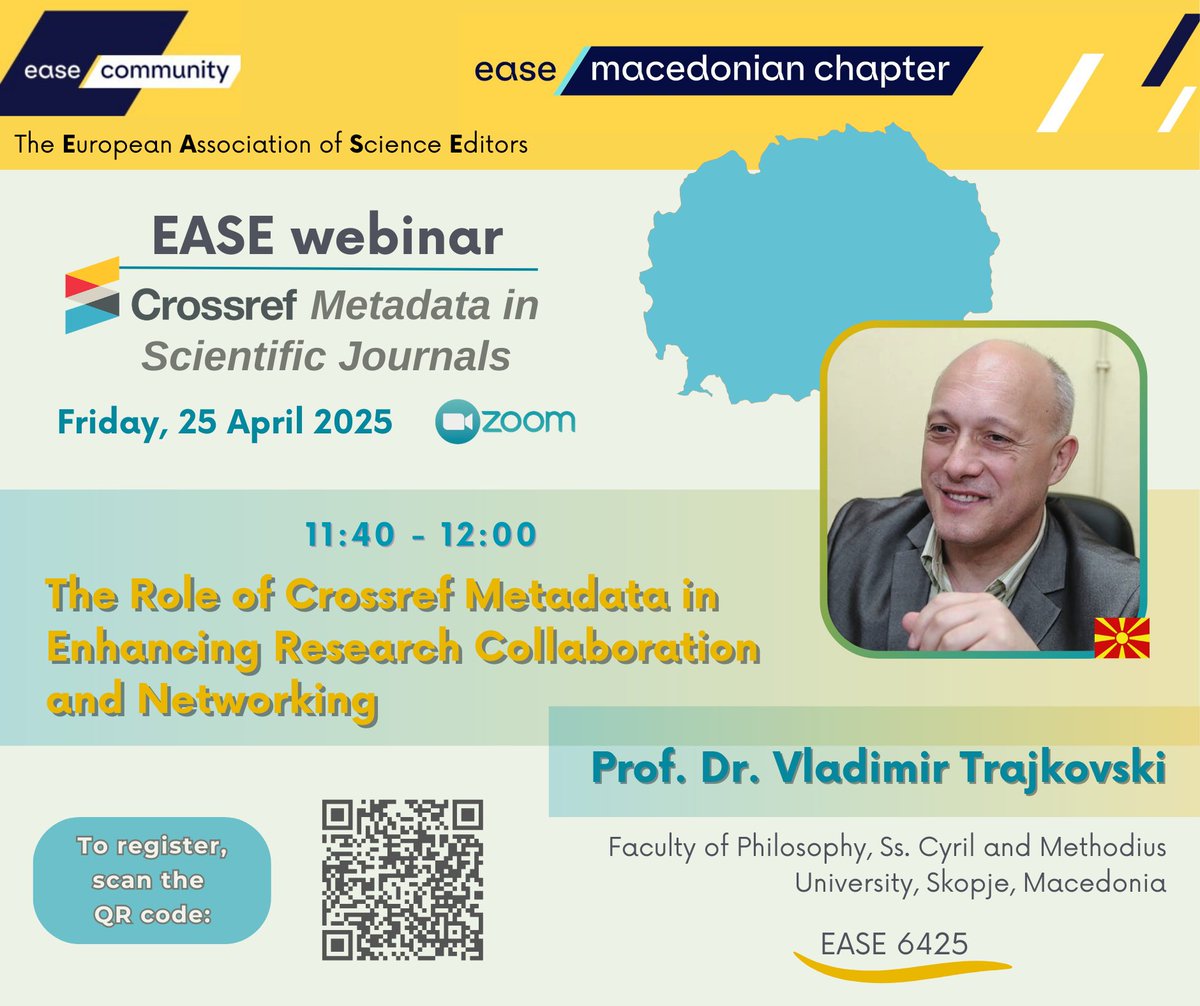 vladotra's tweet image. #EASE #webinar #Crossref #metadata