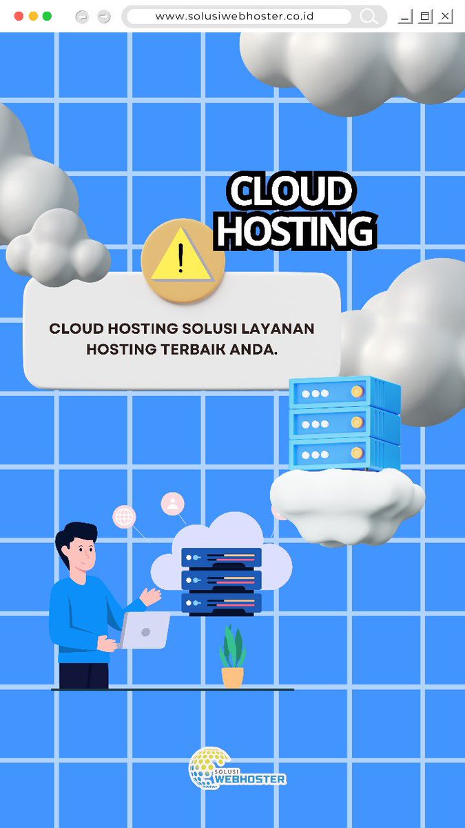 SolusiWebHoster's tweet photo. 🚀 Tingkatkan performa websitemu dengan Cloud Hosting Cepat &amp; Andal!
Uptime 99.99%, kecepatan optimal, dan keamanan maksimal.
🌐 Mulai dari Rp 90.000/bulan!
✅ Gratis SSL
✅ Support 24/7
📲 Yuk pindah sekarang dan rasakan bedanya!
#CloudHosting #WebHosting #digitalsolution https://t.co/0zlTNKTIwI