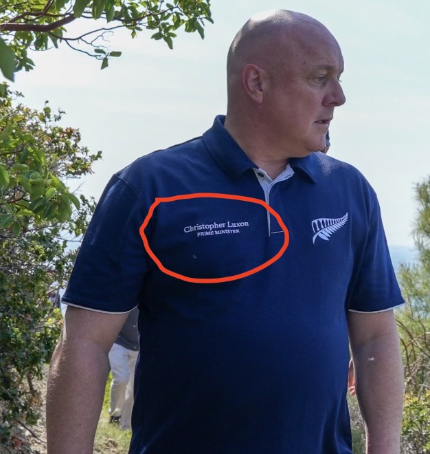 Which New Zealand Prime Minister ever had to have a tshirt reminding them of their position?
