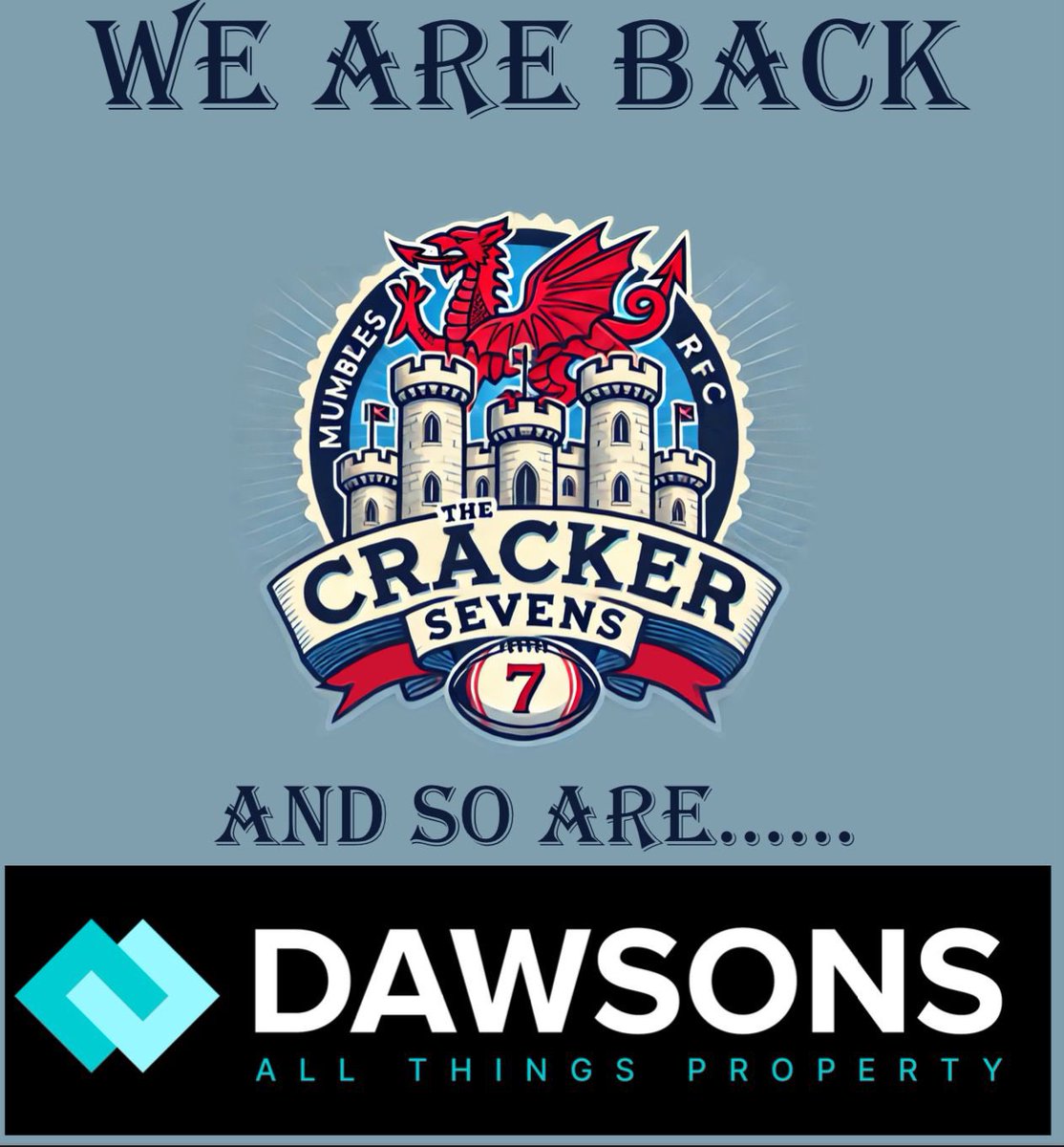 Mumbles RFC (@mumbles_rfc) on Twitter photo Cracker 7s is back and so are <a href="/DawsonsProperty/">Dawsons Property</a>
We are proud to announce that Dawson’s have once again given their generous sponsorship for the Jimmy Cracker 7s.
Thanks to them again for their ongoing support. Cracker 7s is back and so are <a href="/DawsonsProperty/">Dawsons Property</a>
We are proud to announce that Dawson’s have once again given their generous sponsorship for the Jimmy Cracker 7s.
Thanks to them again for their ongoing support.
