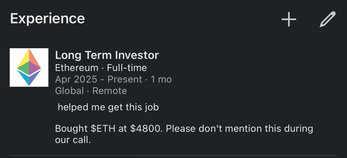 ninja_writer21's tweet image. I’m happy to share that I’m starting a new position as Long Term Investor at @ethereum!