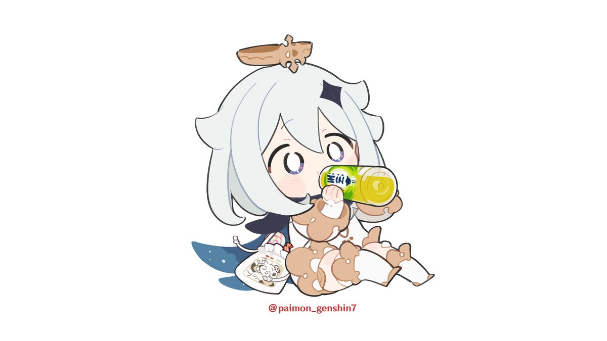 冒険するときは水分補給だいじ！

#原神とゴクゴクチャージ #原神