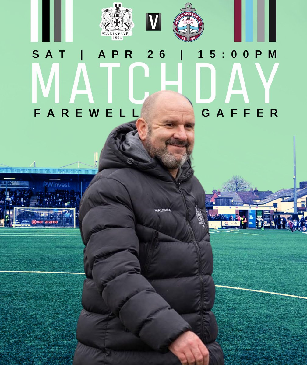 Goodbye, though not forevermore,
Parting like Mersey waves to Crosby shore.
Matchday memories never get old.
For you always kept us Forever Young...

🆚 <a href="/SouthShieldsFC/">South Shields FC</a> 
🏟️ Marine Travel Arena
🎟️ Marinefc.ktckts.com