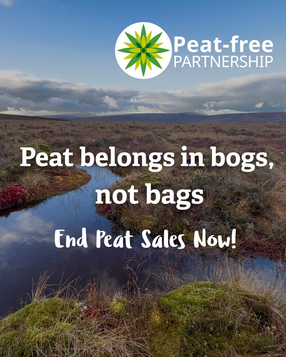 🌱 Peat belongs in bogs, not in bags! As proud members of the @pfpartnership, we're committed to ending the sale of bagged peat in Northern Ireland ASAP, and we're working hard behind the scenes to make it a reality. Stay tuned for further updates