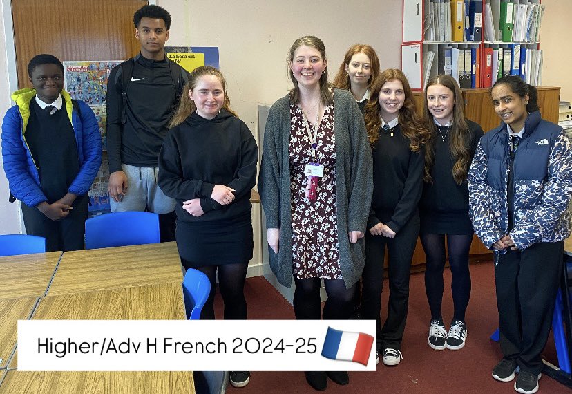 Last lesson this week with Higher/Adv H French!🥹 This lovely bunch have been a pleasure to work with this year, they’ve worked so hard and I am so impressed and proud of the progress they’ve made🥳 Bonne chance tout le monde, vous serez fantastiques!🍀✨🇫🇷