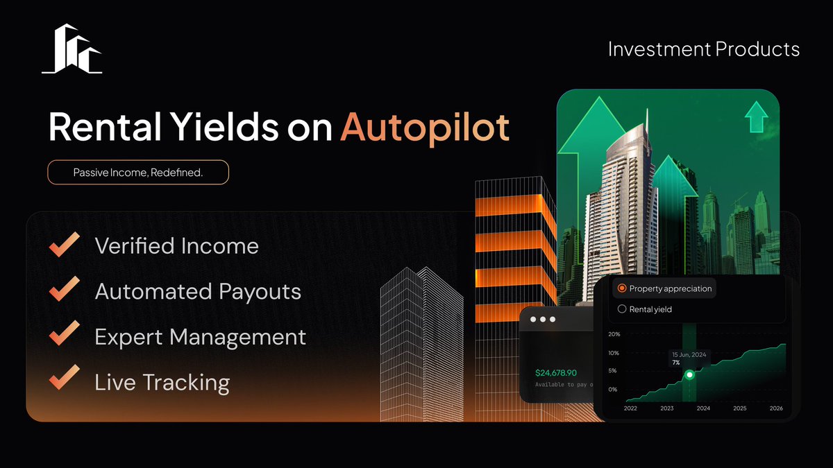 Sylver_Dom's tweet image. Unlock global real estate investing from the palm of your hand. 

With @YieldHiveAI, you can access curated, high-potential properties across the world, backed by strong fundamentals and smart insights. 

#BlockchainAssets #Web3Finance #RWA #YieldHiveAI #GlobalInvesting