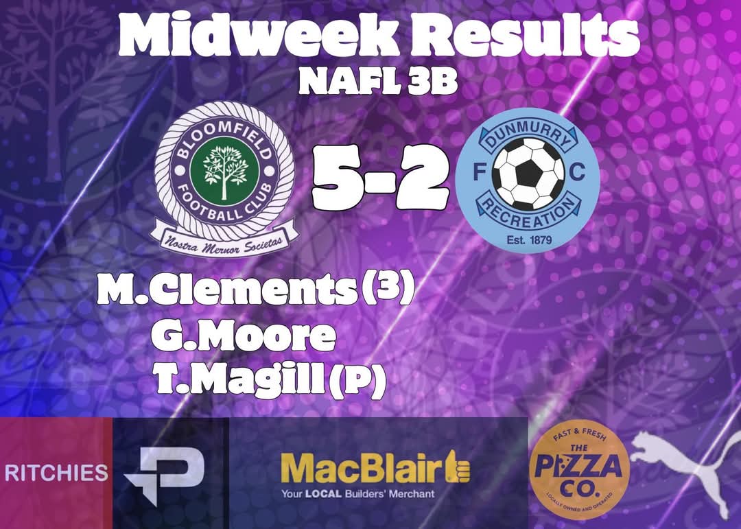 🏆Result 24.04.25🏆

A good away win for our seconds last night. Good luck to Dunmurry Rec FC for the remainder of their season 💜

<a href="/ProD_Soccer/">Pro:Direct Soccer</a> 
<a href="/MacBlair5/">MacBlair</a> 
Ritchies Chippy 
Pizza-co