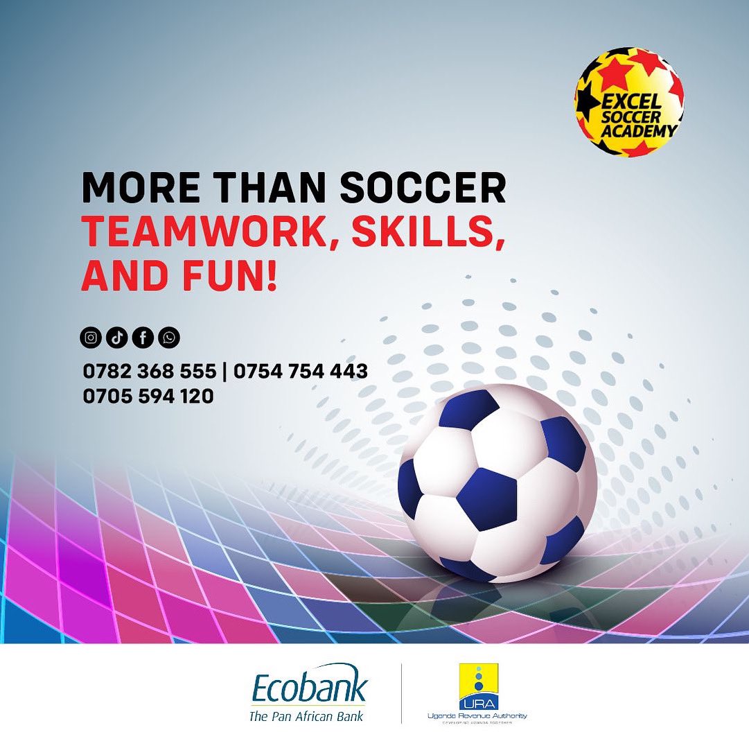 📢 Sign up your kids today with Excel Soccer Academy! ⚽
It’s more than just soccer — it’s teamwork, fun, and skills building! 💪🎯🎉

📲 +256705594120 | +256782368555

#ExcelSoccerAcademy #FutureStars #TeamworkWins #KidsInSports #SoccerSkills 🌟