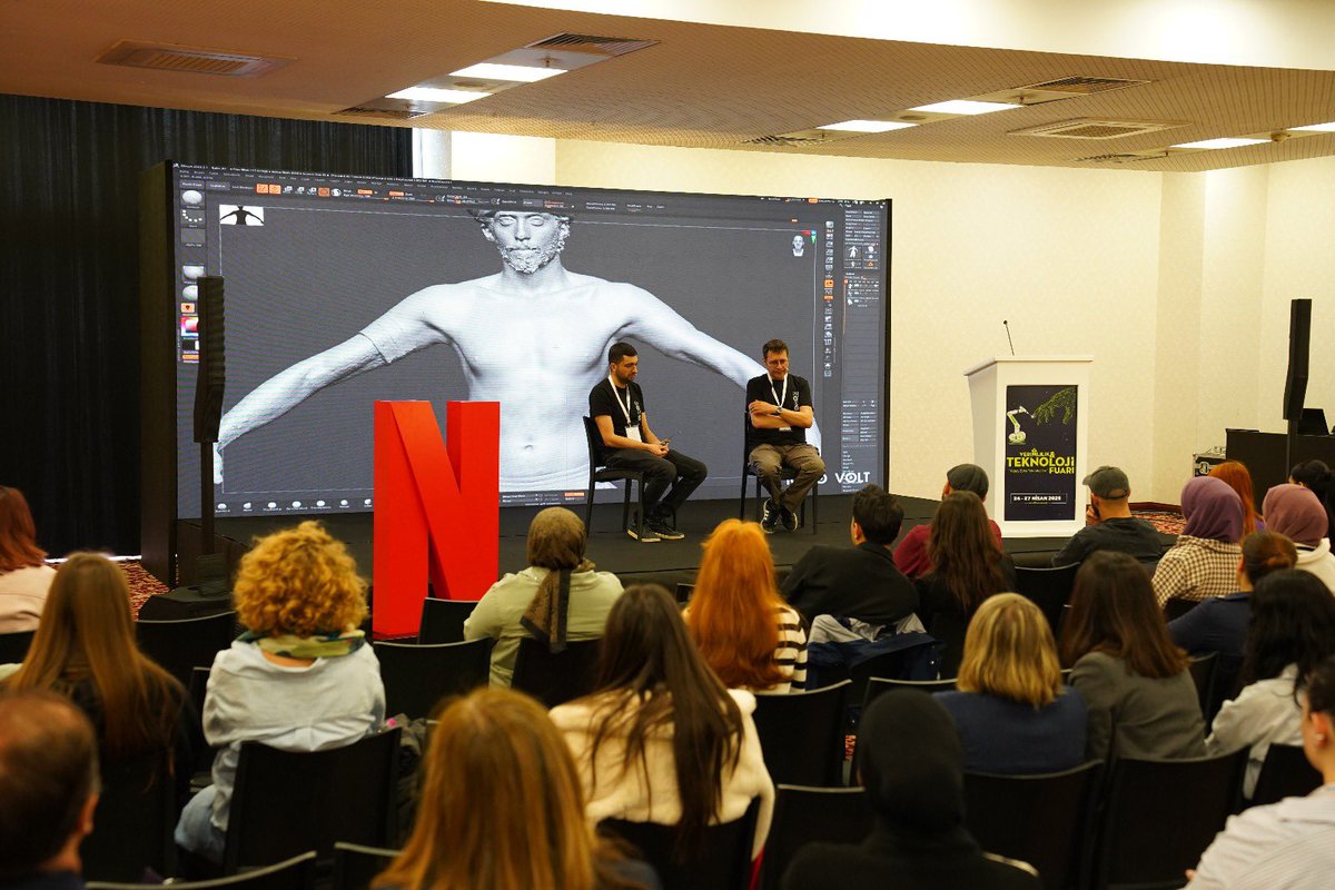VeFuar's tweet image. Netflix Türkiye Yapımlar Direktörü Pelin Ekinci Kaya yönetiminde, “Dizi ve Film Sektöründe Görsel Efekt Teknolojileri: Netflix Uygulama Örnekleri” konulu eğitim tamamlandı.  

İlgi çekici pek çok eğitim bu fuarda! 
#7.VerimlilikveTeknoloji Fuarı, ATO Congresium’da!