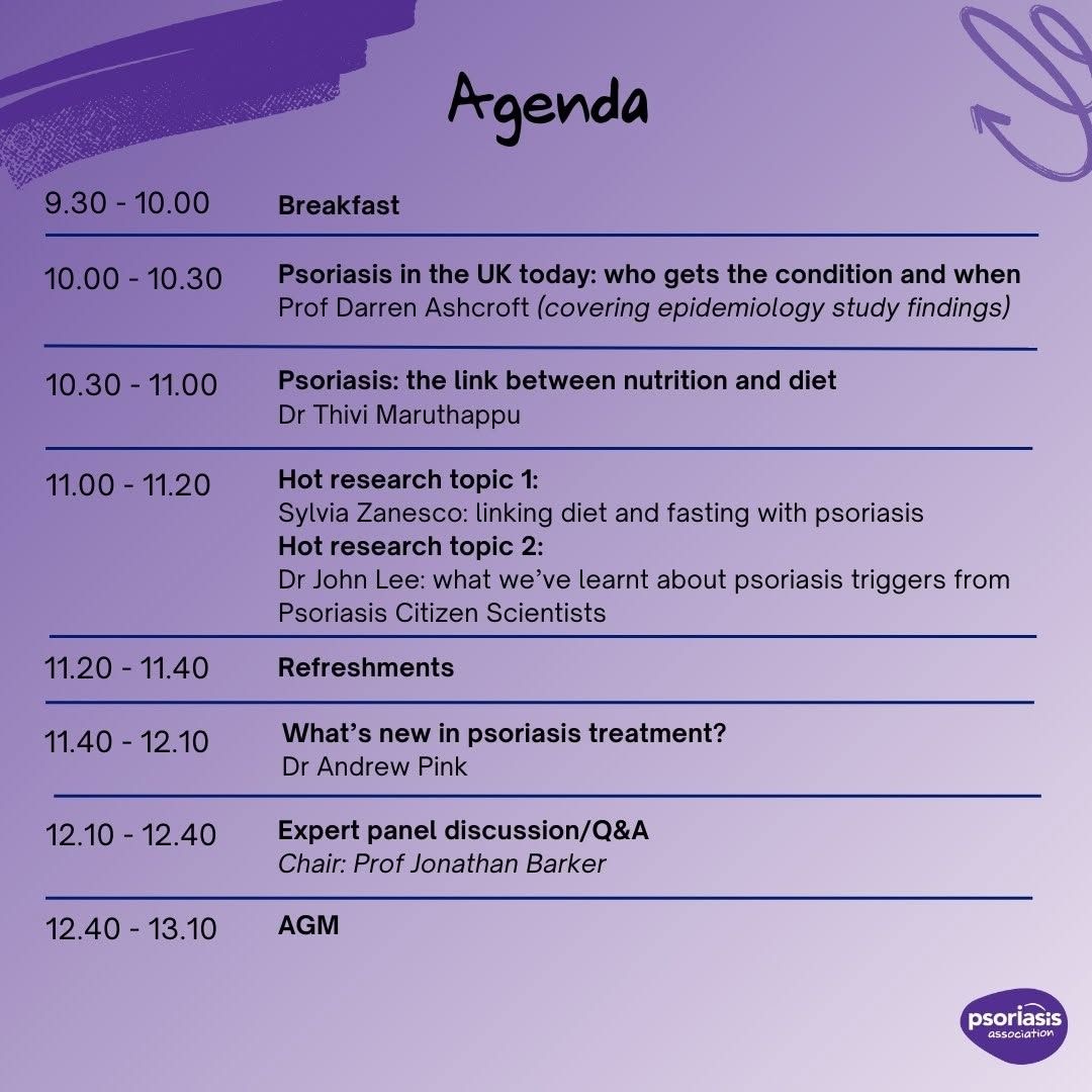myskinstudy's tweet image. 📣 Booking is live for the ‘Right Treatment: Right Time’ Annual Meeting!

📆Saturday 28 June 2025
📍County Hall, London
📲Head to the @PsoriasisUK website to book

The Psoriasis Association is our long-standing research partner and funder of the #mySkin study.

#psoriasisresearch
