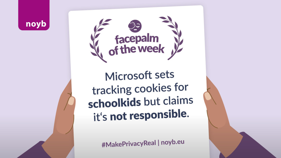 NOYBeu's tweet photo. Tracked by #Microsoft, but nobody takes responsibility π―πͺ
When the Austrian DPA asked Microsoft about tracking cookies in Microsoft 365, they claimed to only be a sub-processor, despite the school not being able to configure or decide on the cookies.
#MakePrivacyReality https://t.co/CKy0C49Tk9