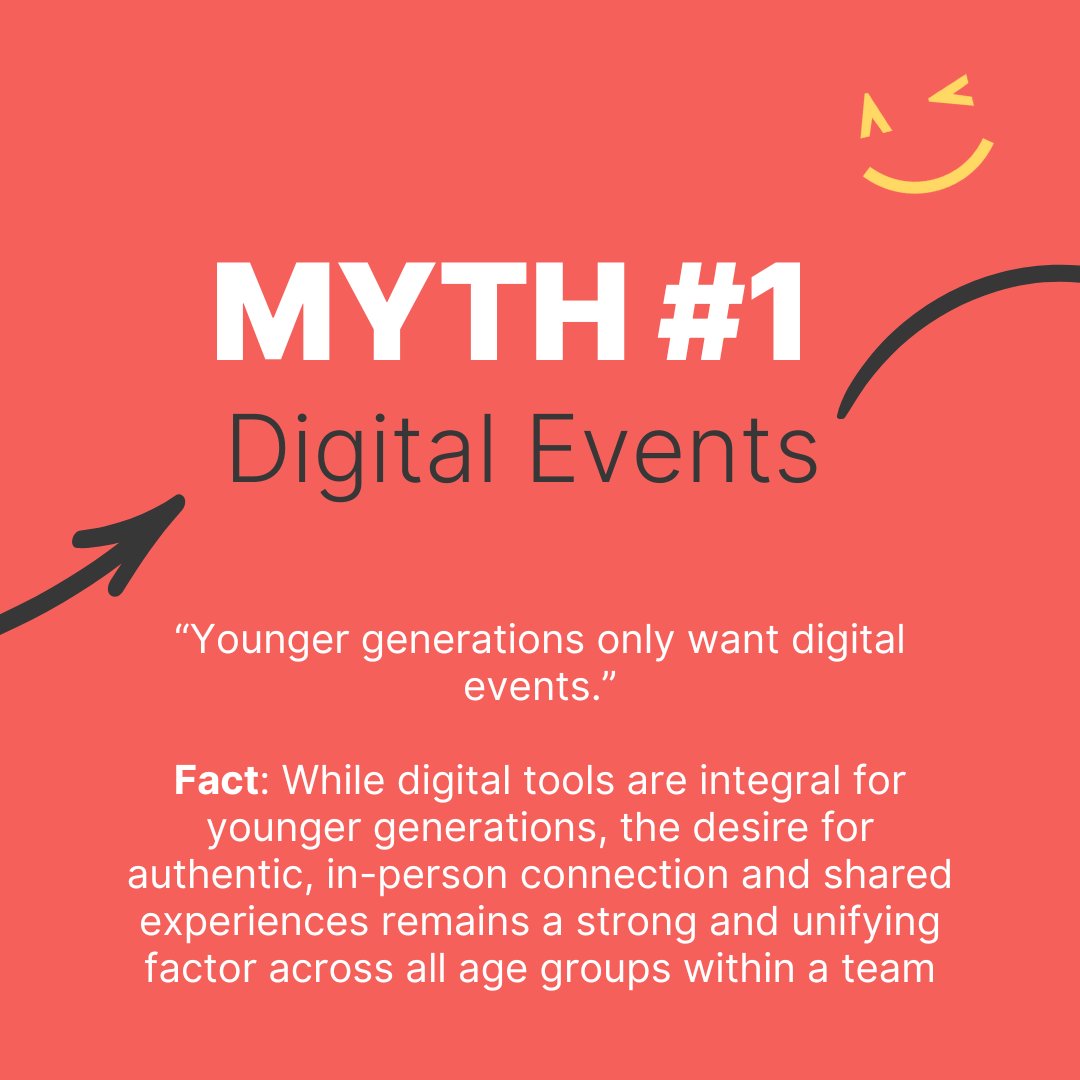 wildfire_agency's tweet photo. ✨ Myth BUSTED! ✨ Thinking engaging a multi-generational team is impossible? Think again! 🙅‍♀️ We're tackling 3 common myths in our latest carousel!
Let's connect your team -> https://t.co/cqSnecSvDB https://t.co/fJW0YNTphZ