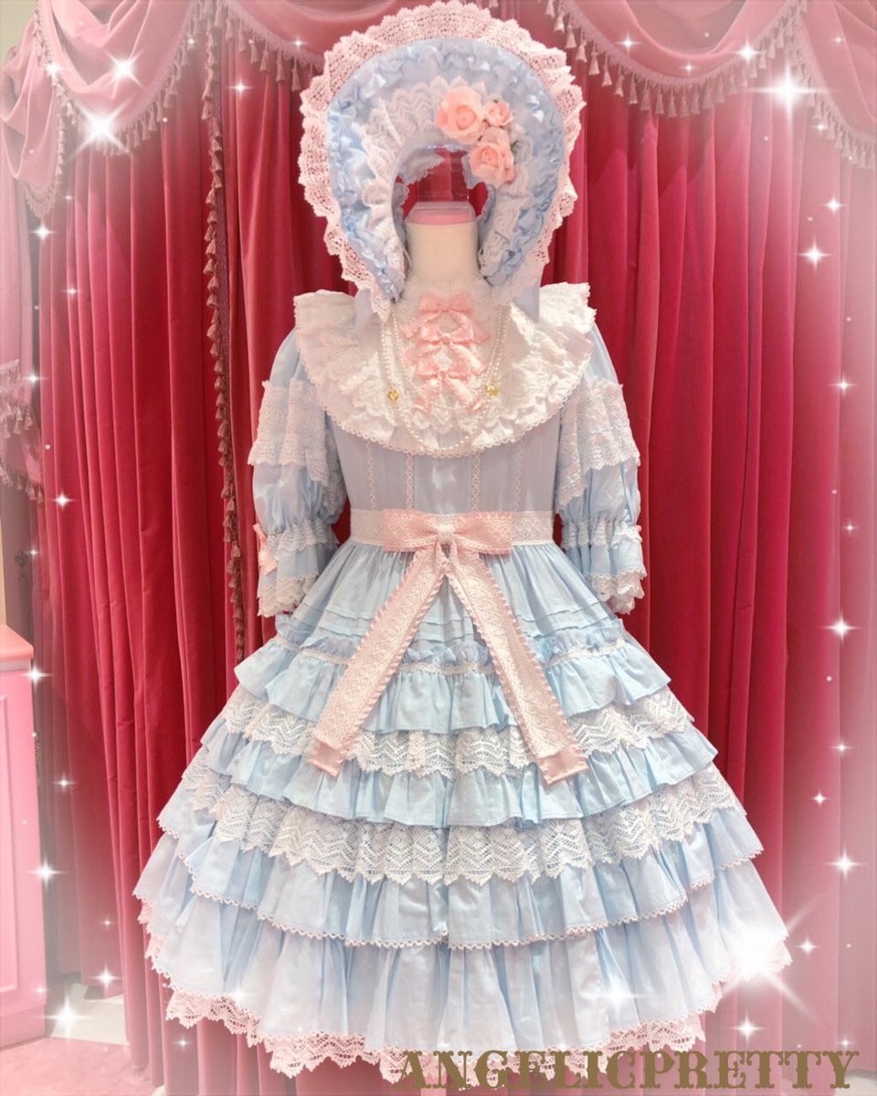 🩷サンプル展示のお知らせ🩵 🌹🎀Antique Frill Doll ワンピース