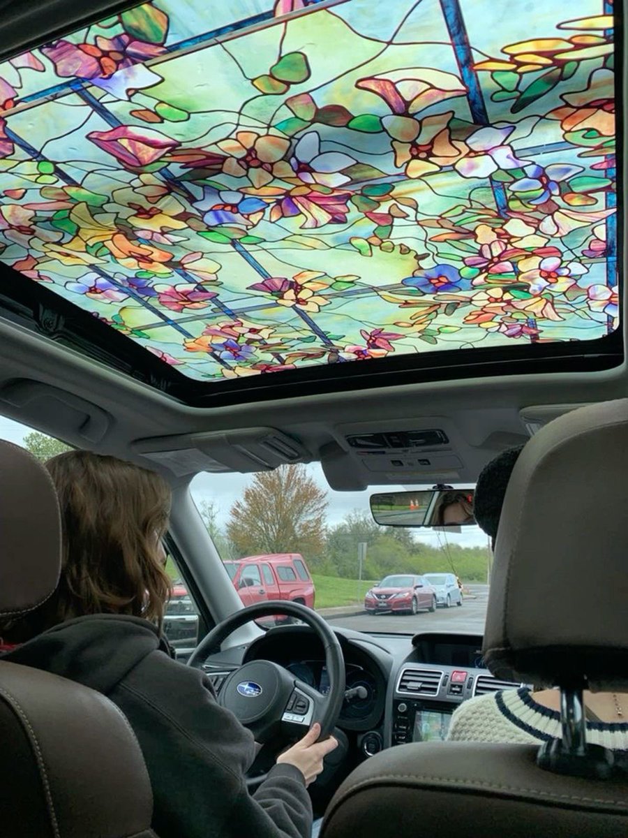 stained glass sunroof 🌸