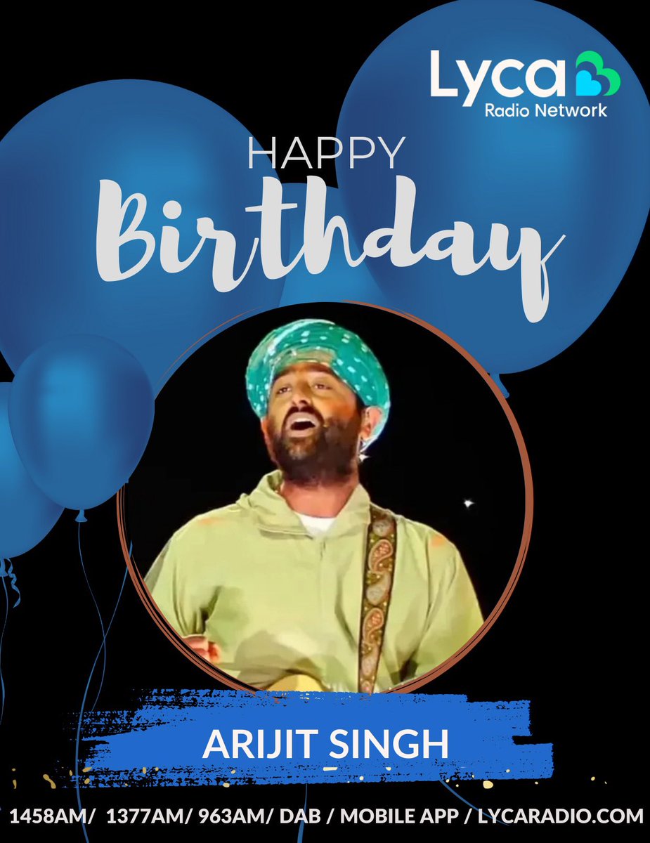 Lyca Radio (@lycaradio1458) on Twitter photo Happy Birthday to the talented Arijit Singh πΆ
#DidYouKnow Spotify declared Arijit Singh the most-streamed Indian artist for five consecutive years (2020β2024)
#LycaRadio #LycaRadiomcr #LycaRadioleics #ArijitSingh <a href="/arijitsingh/">Arijit Singh</a> Happy Birthday to the talented Arijit Singh πΆ
#DidYouKnow Spotify declared Arijit Singh the most-streamed Indian artist for five consecutive years (2020β2024)
#LycaRadio #LycaRadiomcr #LycaRadioleics #ArijitSingh <a href="/arijitsingh/">Arijit Singh</a>
