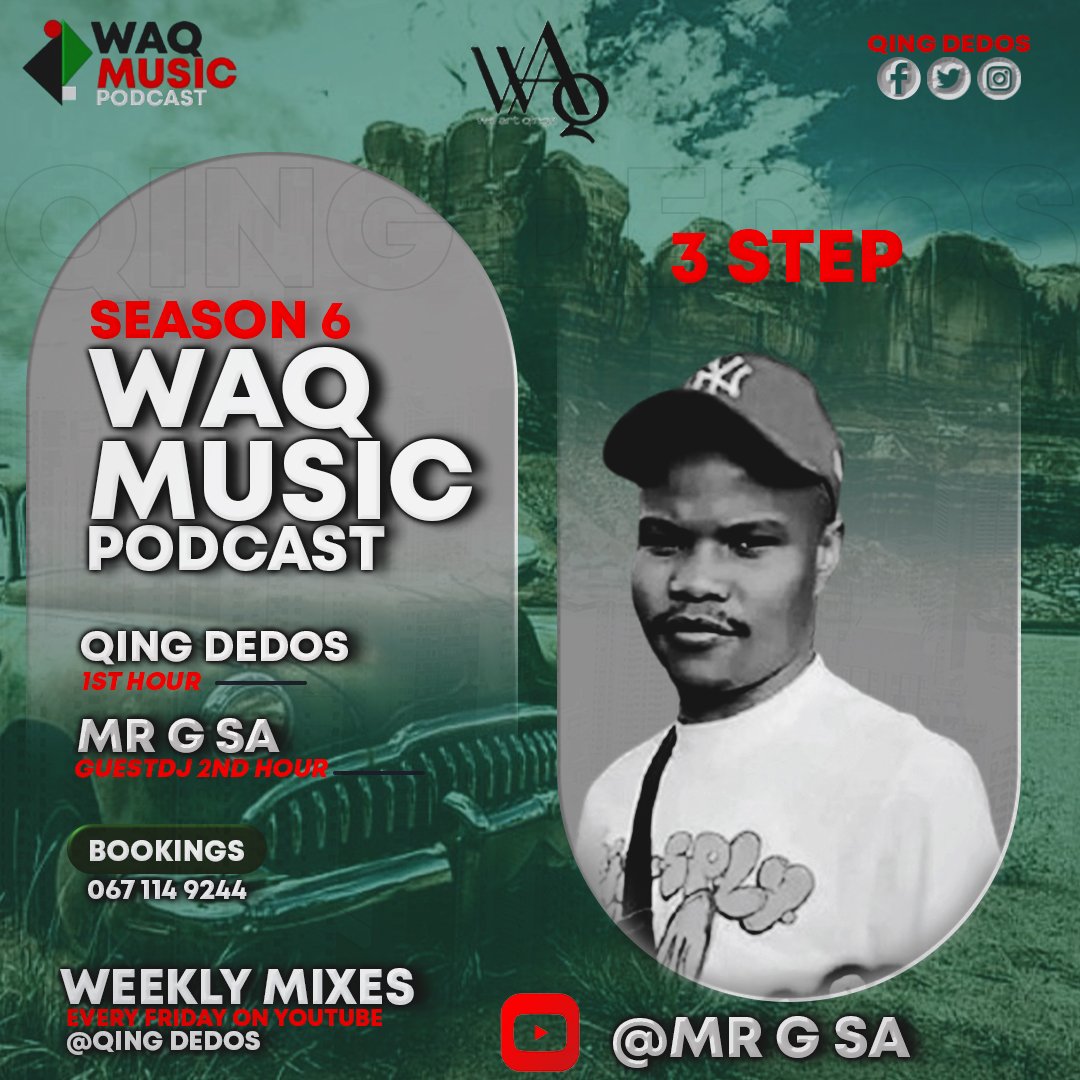 QingDedos's tweet photo. WAQ Music Podcast 
Presents
 
3 Step

Qing Dedos 1st hour | 3 Step | Mellow 3 Step | Mainstream 3 Step | 3 Step to Funk 

Mr G SA 2nd hour | 3 Step | 3 Step Bootlegs | 3 Step-Afro | 3 Step to Funk | Mainstream 3 Step

Hope you enjoy the mix  

Link:
https://t.co/RsIHesoy7d https://t.co/XPoY6OAnAo
