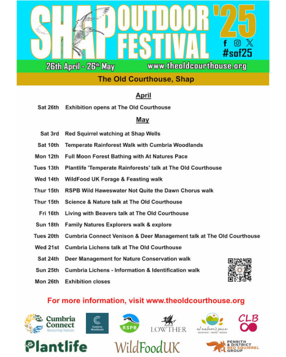 VisitEden's tweet photo. Shap Outdoor Festival '25 starts on the 26th April.
Don't miss out on the first event - a guided wood walk to watch and learn all about our native reds!
https://t.co/jVX5cMHliR #sof25 https://t.co/qCZnxDXrWN