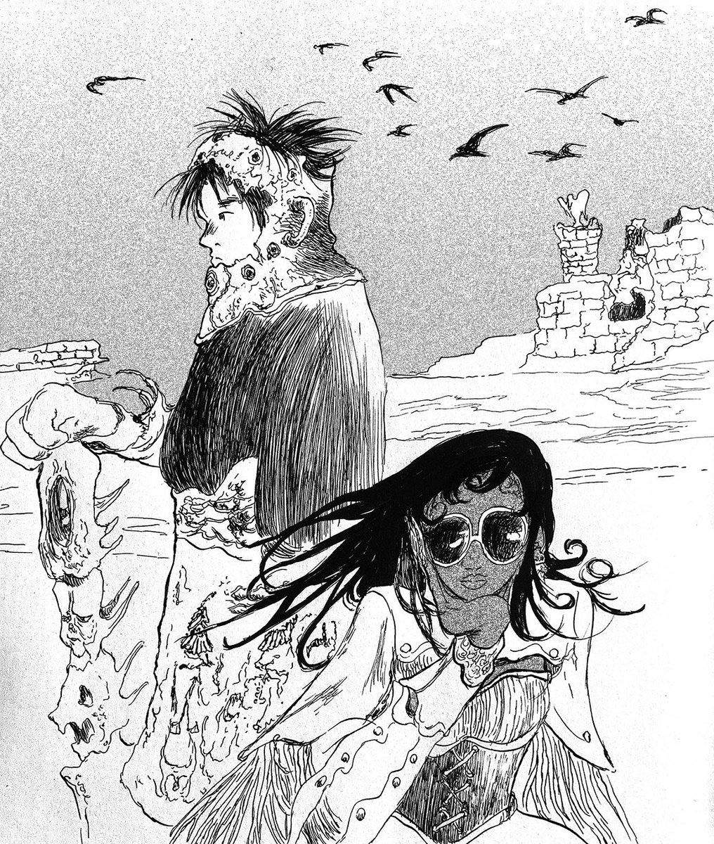 I’m back to drawing but I’m mostly not posting art here find me on the butterfly thing my handle there is cornpunk