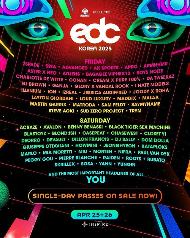 djasterth's tweet photo. [#Repost] @/aster_djofficial 

EDC KOREA 2025
4월25일 금요일 EDC 페스티벌에 참전합니다🪐
메인스테이지 오후 06:50-07:45(변경) 에 만나요!!
⠀⠀⠀⠀⠀⠀
ASTER x NEO @ EDC FESTIVAL
FRIDAY | APRIL 25
MAIN STAGE | 6:50 PM – 7:45 PM

#aster #djaster #아스터 https://t.co/B092n5E5JF