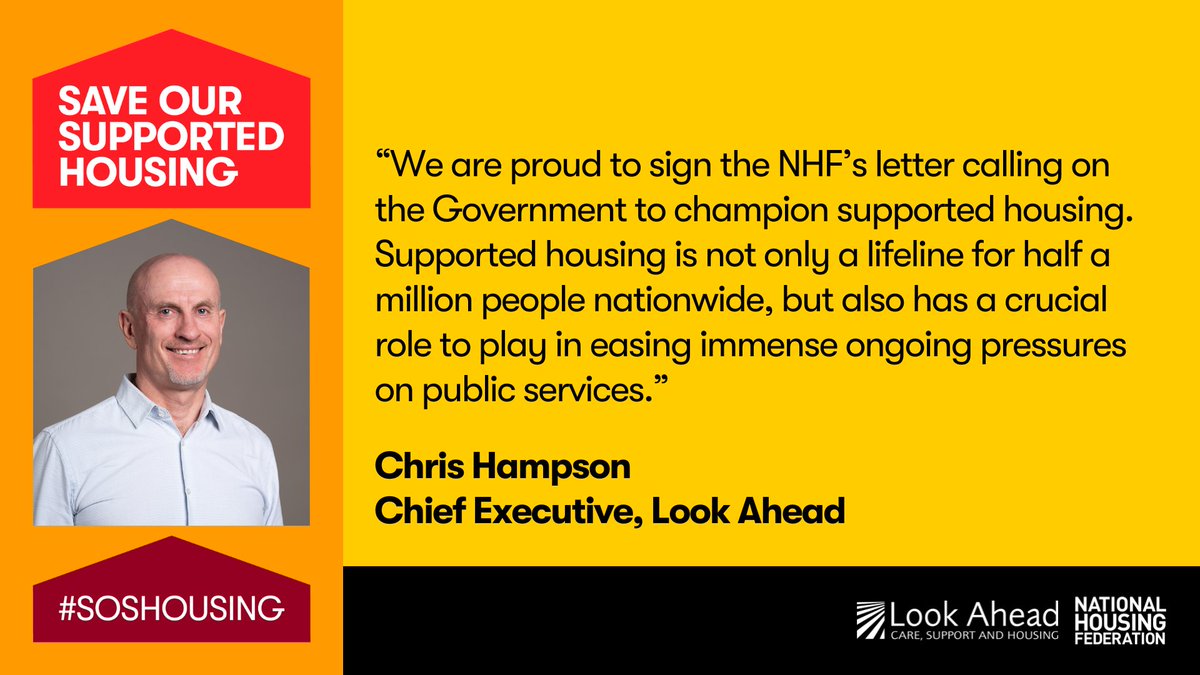 Look Ahead (@lookaheadtweets) on Twitter photo We have signed a joint letter with <a href="/natfednews/">National Housing Federation</a> and over 160 other organisations, to the PM and Chancellor calling on them to #SaveOurSupportedHousing. We have signed a joint letter with <a href="/natfednews/">National Housing Federation</a> and over 160 other organisations, to the PM and Chancellor calling on them to #SaveOurSupportedHousing.