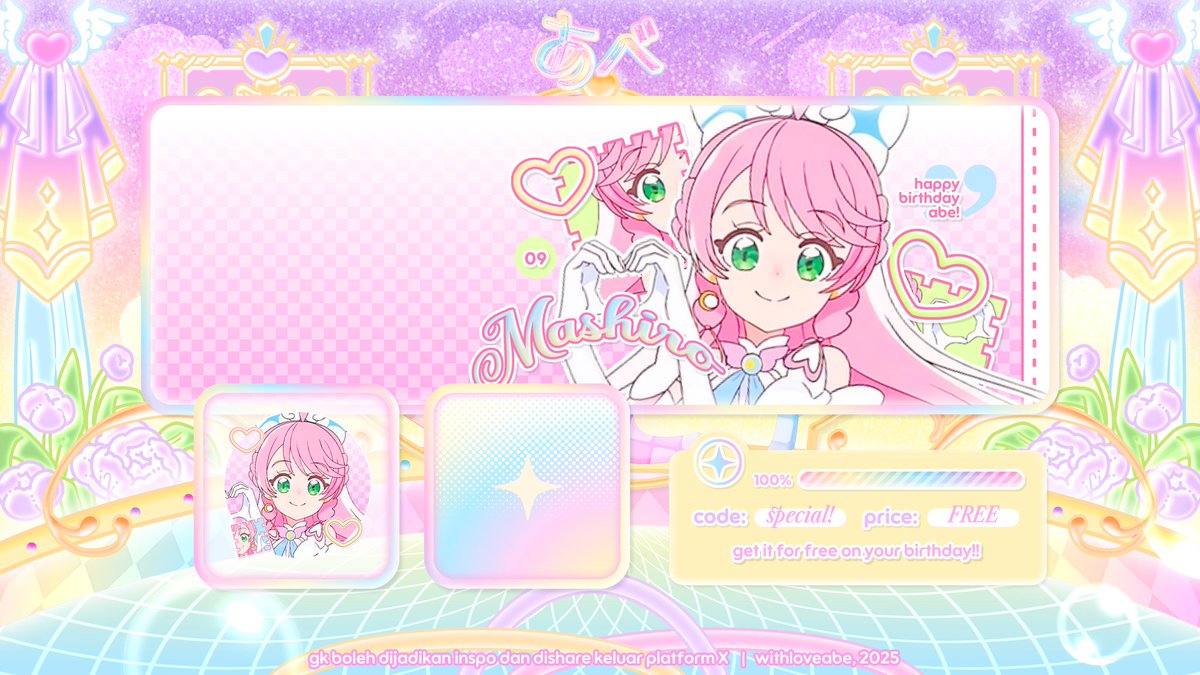 #jumat_asik ada ynk baruu ni di abe!!! per hari ini, khusus ntuk yang sudah pernah jajan di abe &amp; sdank ultah bisa req layout spesial ini for FREE 🎉😽 itu aj :9