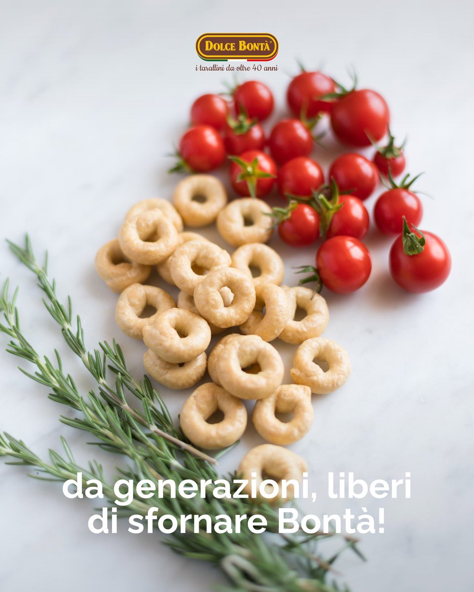 dolcebonta's tweet photo. Il rosso del pomodoro, il verde del rosmarino, l’oro fragrante dei nostri tarallini.

Oggi più che mai, celebriamo la libertà restando fedeli a ciò che siamo:
una tradizione che continua, un gusto che unisce!

#25aprile #festadellaliberazione #tradizioneitaliana#libertà#puglia https://t.co/lkQXGM1q4z