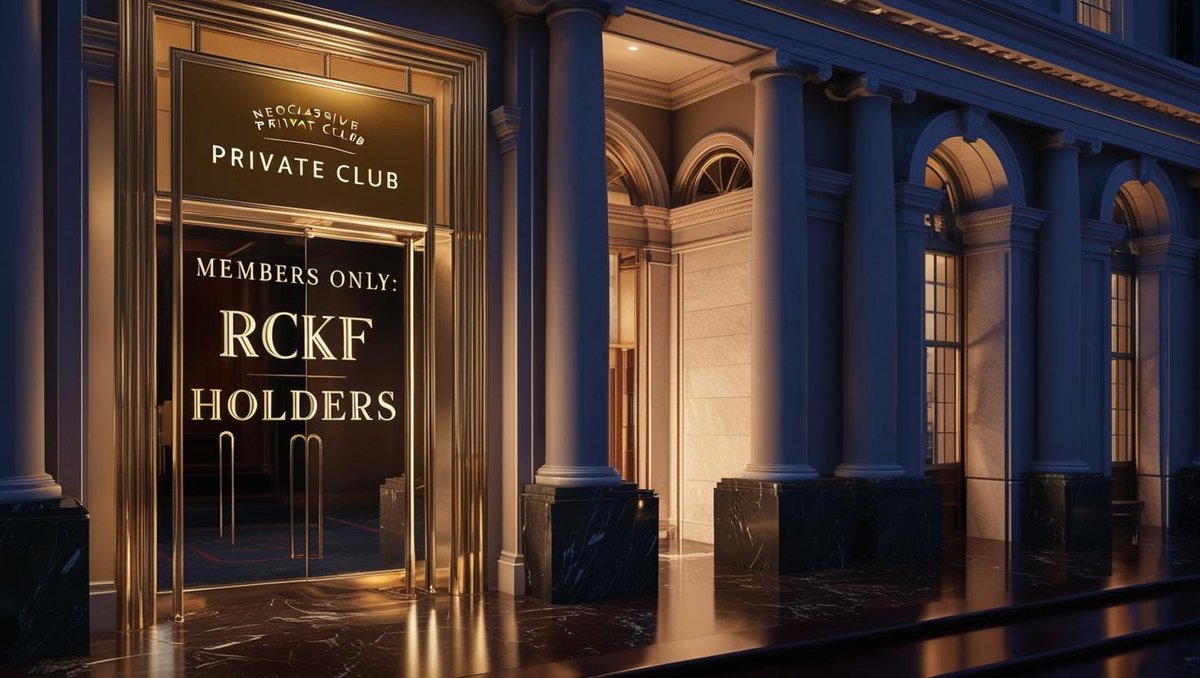 RockefellerToke's tweet photo. If you're here for easy money – keep scrolling. $RCKF is for those who know how to wait, believe, and conquer.

#RCKF $RCKF #RockefellerToken #Crypto #Altcoins https://t.co/h7hhoyl18M
