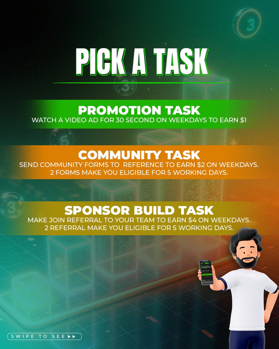 Bitcoin_Task's tweet photo. Want to earn 1$ to 4$ Per Task with Bitcoin Task-: 
[ PICK A TASK ]
1.PROMOTION TASK 
https://t.co/iiT4xvAl1h TASK
3.SPONSOR BUILD TASK 
Complete these Task and Take a just few Minutes.
Get paid 1$ Instantly.....
START TODAY AT -× https://t.co/HfLIYsG0Tf

#bitcointask #earnmoney https://t.co/2EHppHQnVA