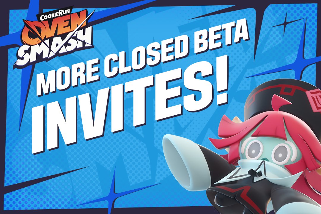 The more the merrier! Play CookieRun: OvenSmash with your friends! 💥

🏆 Closed Beta Testers! 
We've sent 3 invitation codes to your email! 📩
Send the invitation codes to your besties! 🧑‍🤝‍🧑

"Please wait a moment for your codes to arrive in your inbox. 💕
※ The invitation codes