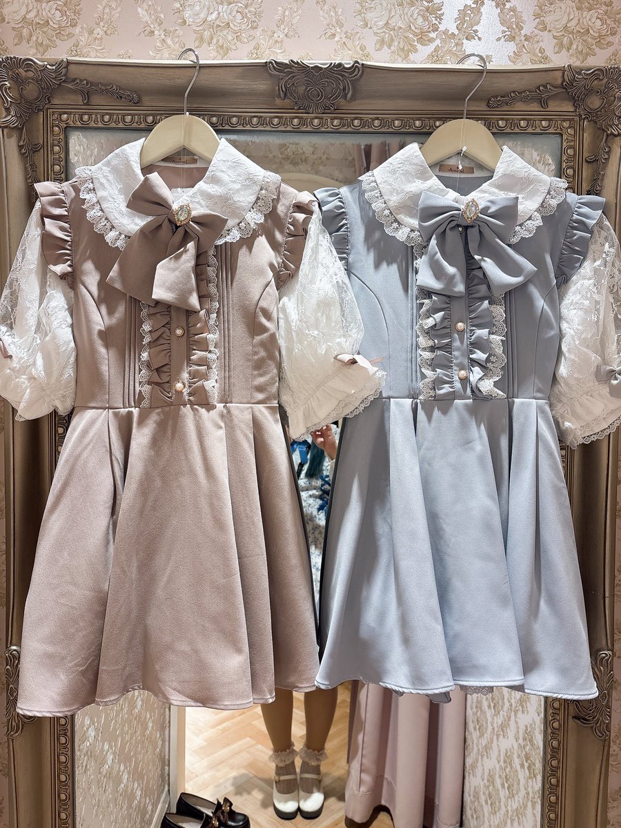 🐱GW 限定プライス🐱 半袖レースバッスルセットアップ Color：チェック