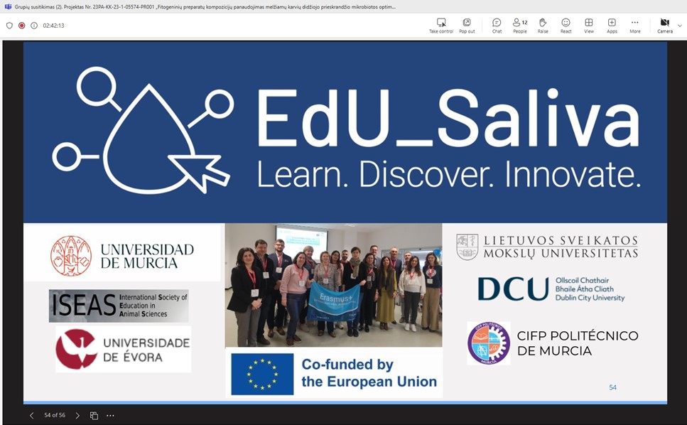 📢 In April, the #EdU_Saliva project was represented at a seminar to veterinarians, dairy specialists, and farmers from across Lithuania. A great opportunity to discuss innovations in saliva science! 💧🐄

#SalivaScience #VeterinaryMedicine #OneHealth