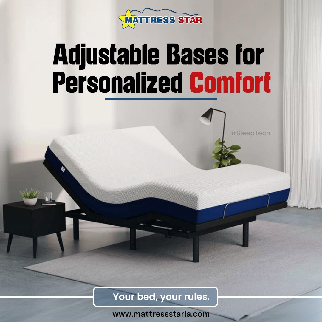 MattressStarCA's tweet image. Sleep is no longer one-size-fits-all. Our adjustable bases let you elevate, recline, and relax your way—whether it&apos;s for binge-watching, book reading, or easing back pain. Your bed, your rules.

bit.ly/42rPQxi 

#AdjustableBase #CustomComfort #SleepTech