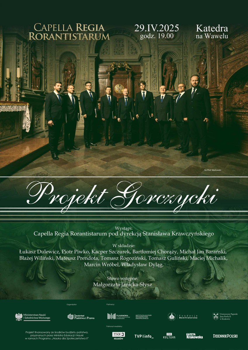 📣 Serdecznie zapraszamy na sesję naukową „Grzegorz Gerwazy Gorczycki: tradycja i aktualność piękna” oraz koncert „Projekt Gorczycki”. 
🌐 Program: tiny.pl/xs97pqhb